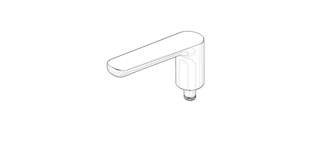 DORNBRACHT Auslauf ERSATZTEILE 90119000300 183 mm, 27-30 l/min. Weiß matt, 90119000300-10 Galeriebild 1